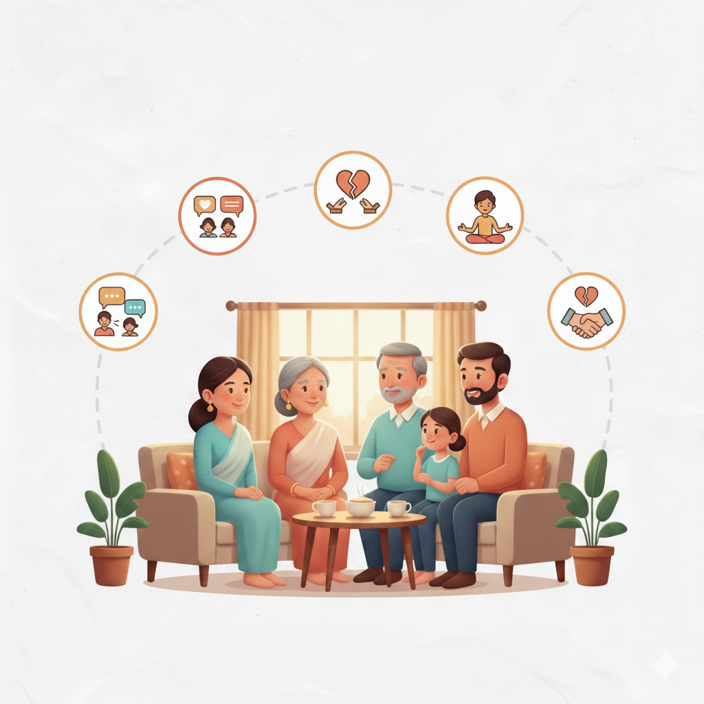 परिवारिक झगड़ों को सुलझाने के 7 शांतिपूर्ण उपाय | Family Conflicts Solution Tips